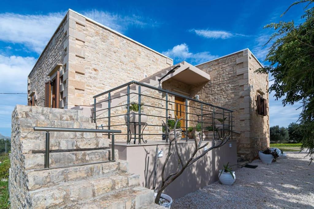 Stone Villa Halepa With Panoramic View. Neon Khorion  Exterior foto