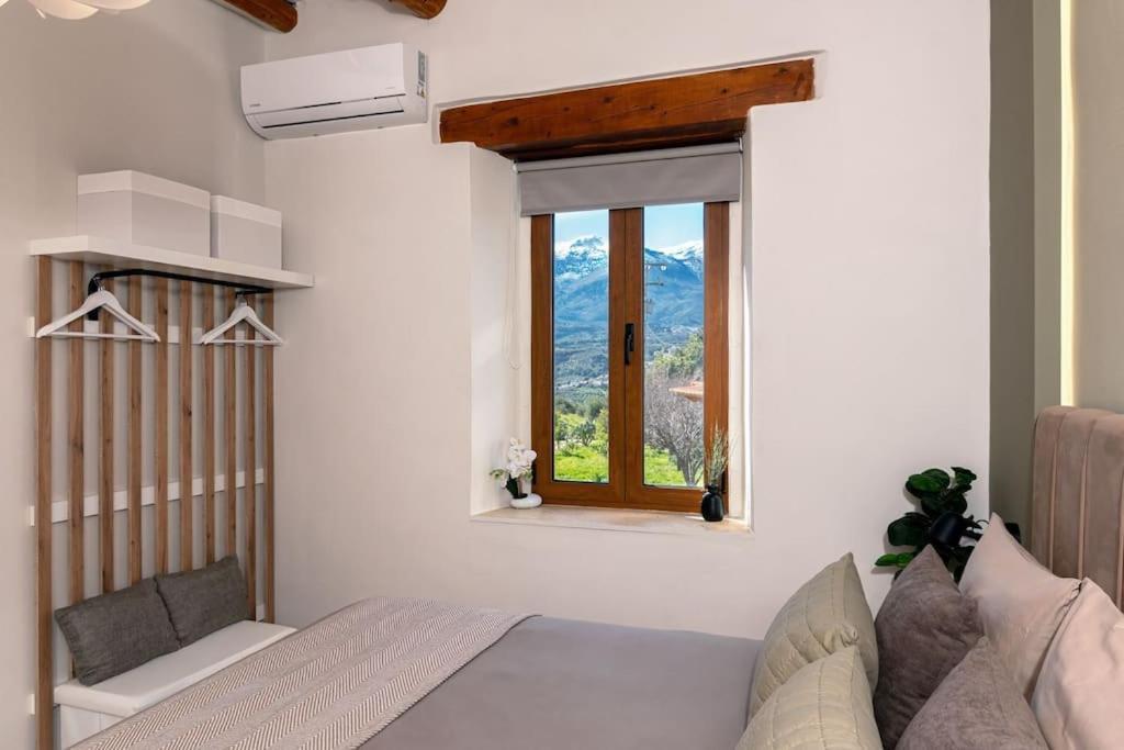 Stone Villa Halepa With Panoramic View. Neon Khorion  Exterior foto