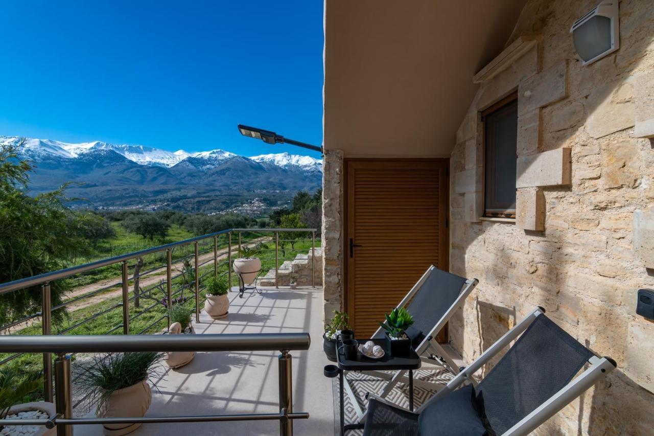 Stone Villa Halepa With Panoramic View. Neon Khorion  Exterior foto