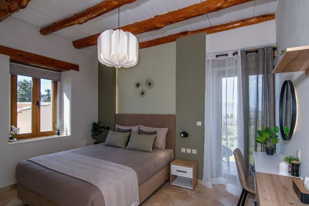 Stone Villa Halepa With Panoramic View. Neon Khorion  Exterior foto