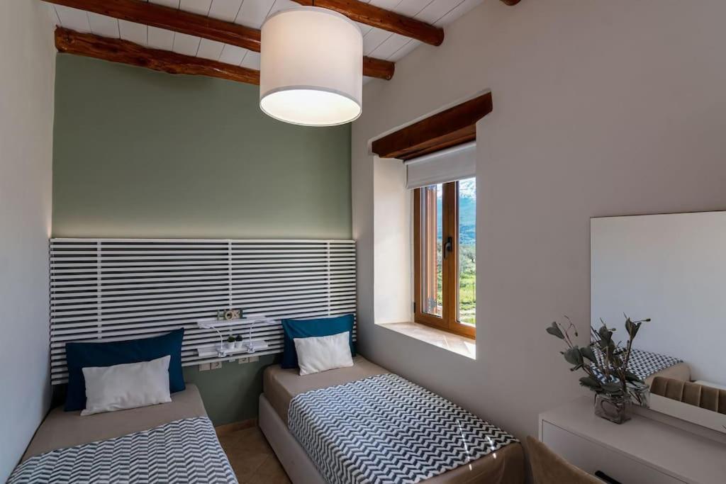 Stone Villa Halepa With Panoramic View. Neon Khorion  Exterior foto