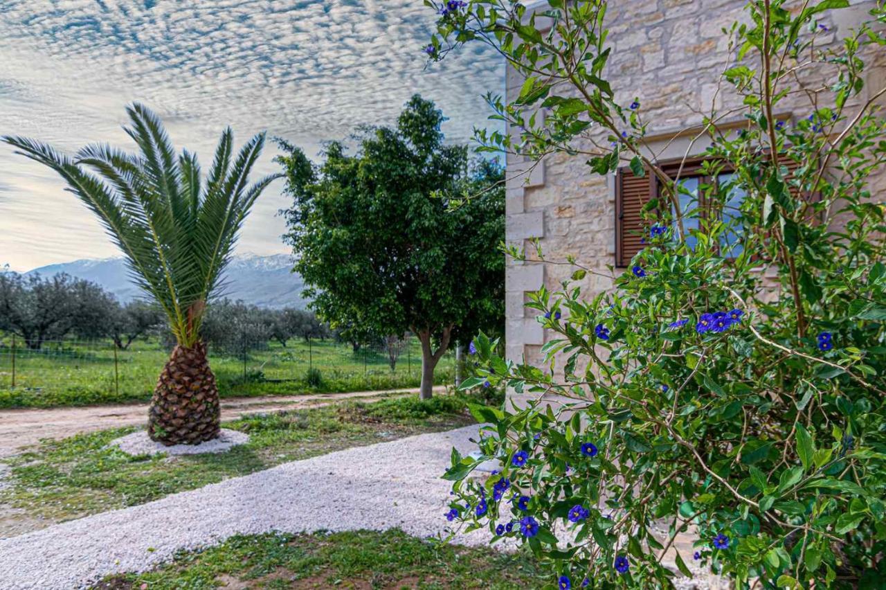 Stone Villa Halepa With Panoramic View. Neon Khorion  Exterior foto