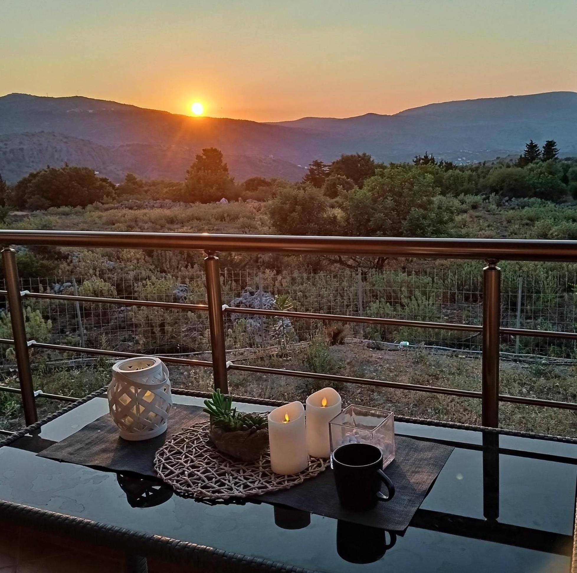Stone Villa Halepa With Panoramic View. Neon Khorion  Exterior foto