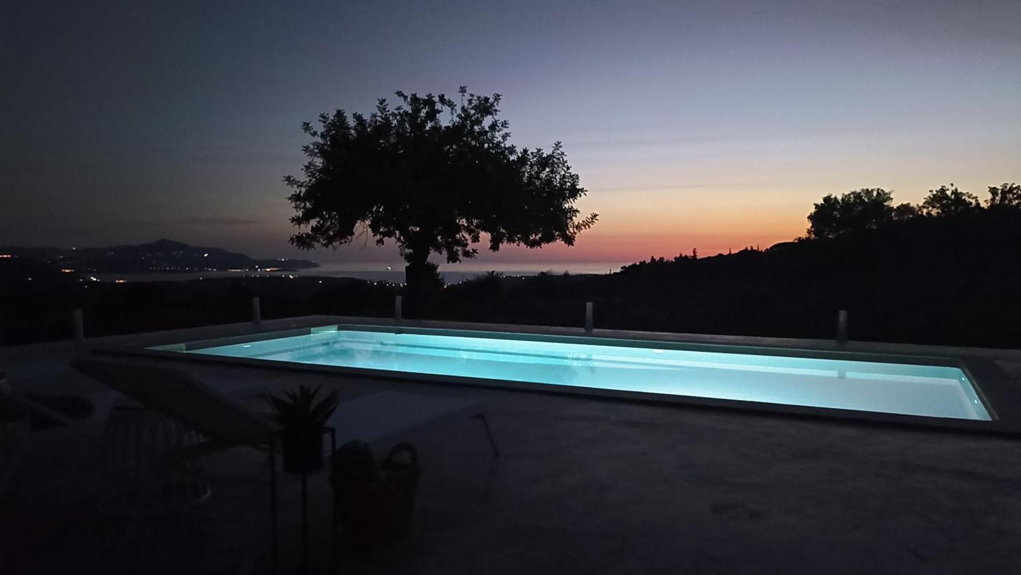 Stone Villa Halepa With Panoramic View. Neon Khorion  Exterior foto