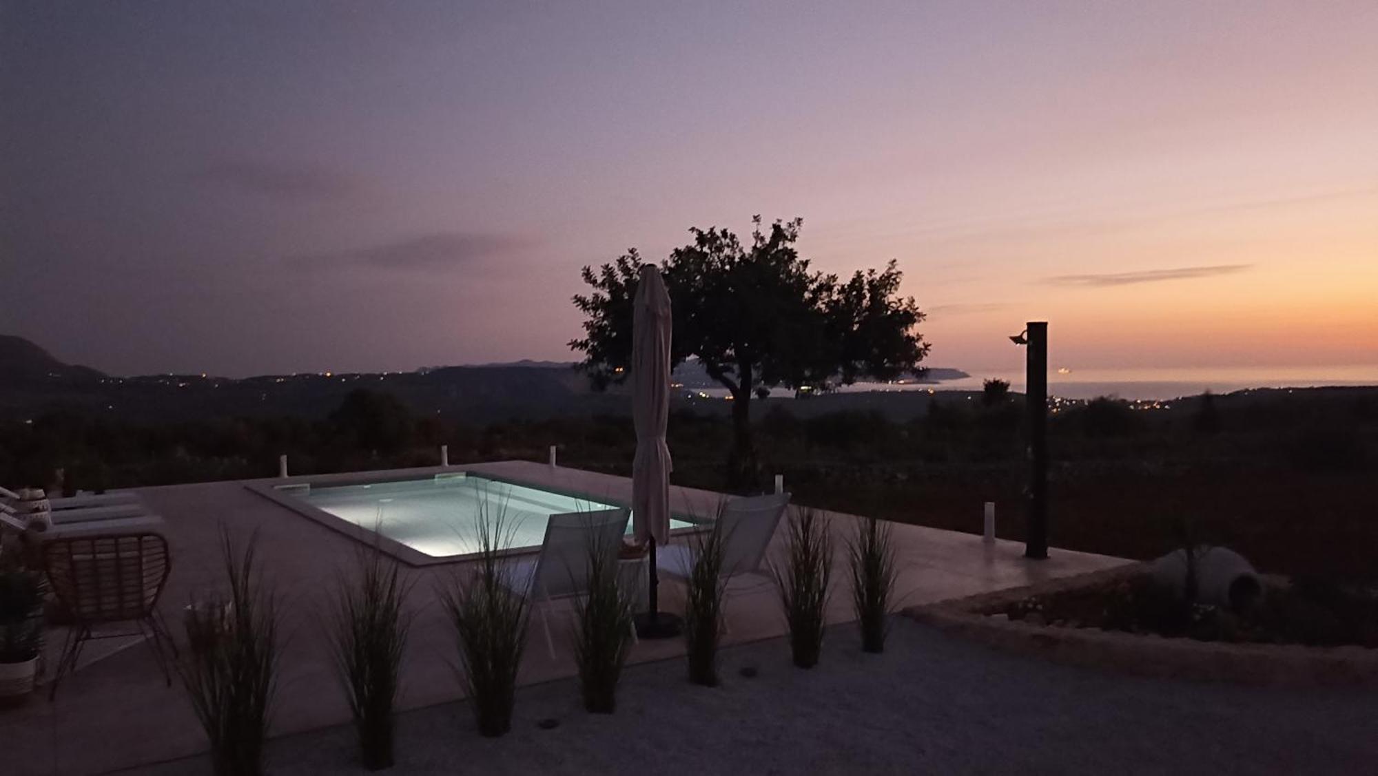 Stone Villa Halepa With Panoramic View. Neon Khorion  Exterior foto