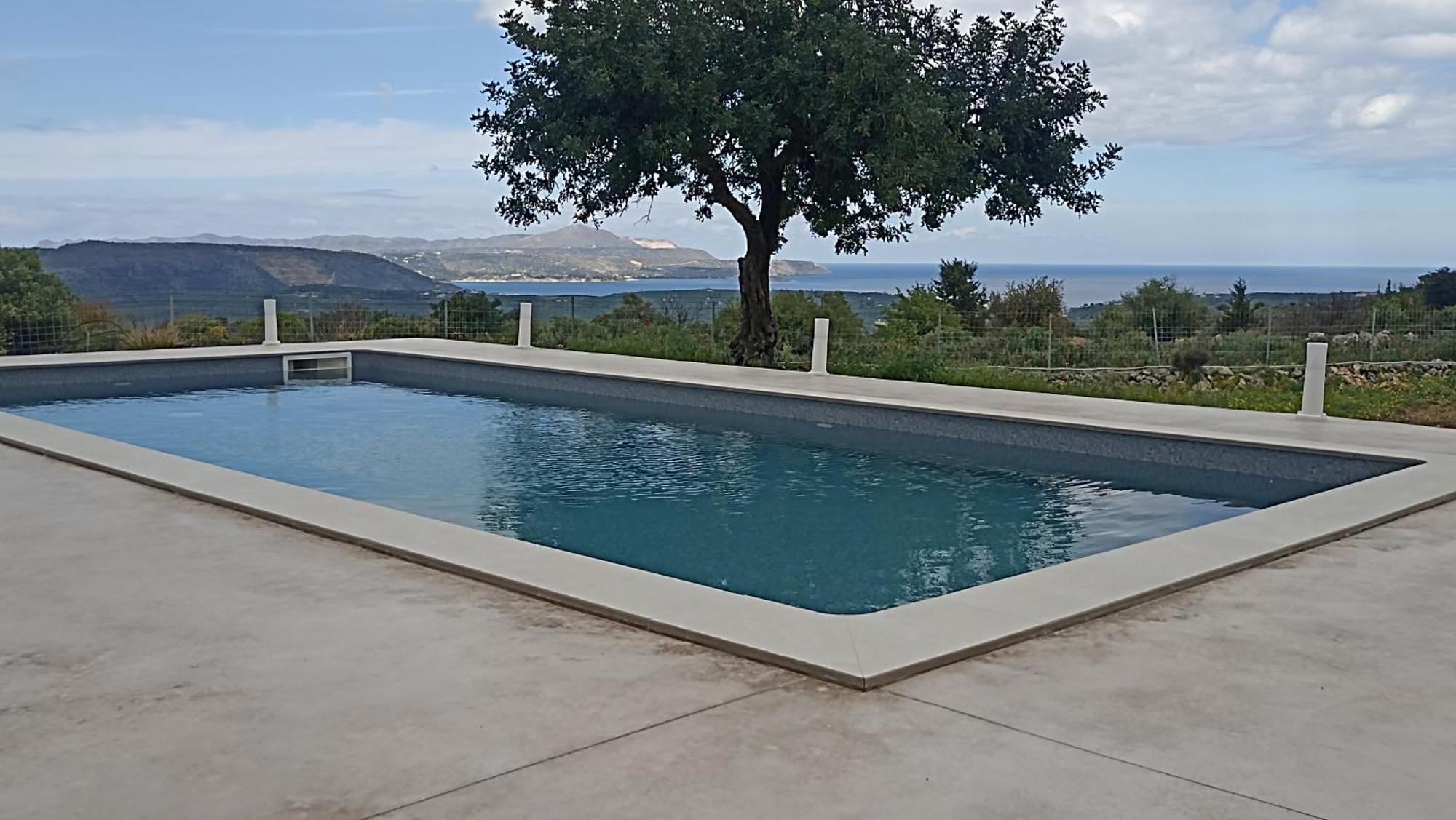 Stone Villa Halepa With Panoramic View. Neon Khorion  Exterior foto