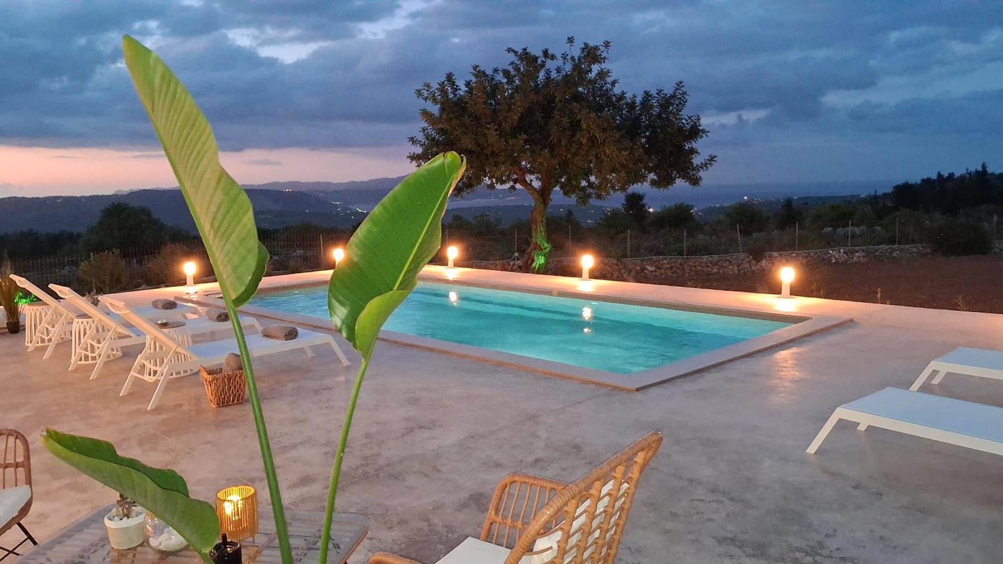 Stone Villa Halepa With Panoramic View. Neon Khorion  Exterior foto