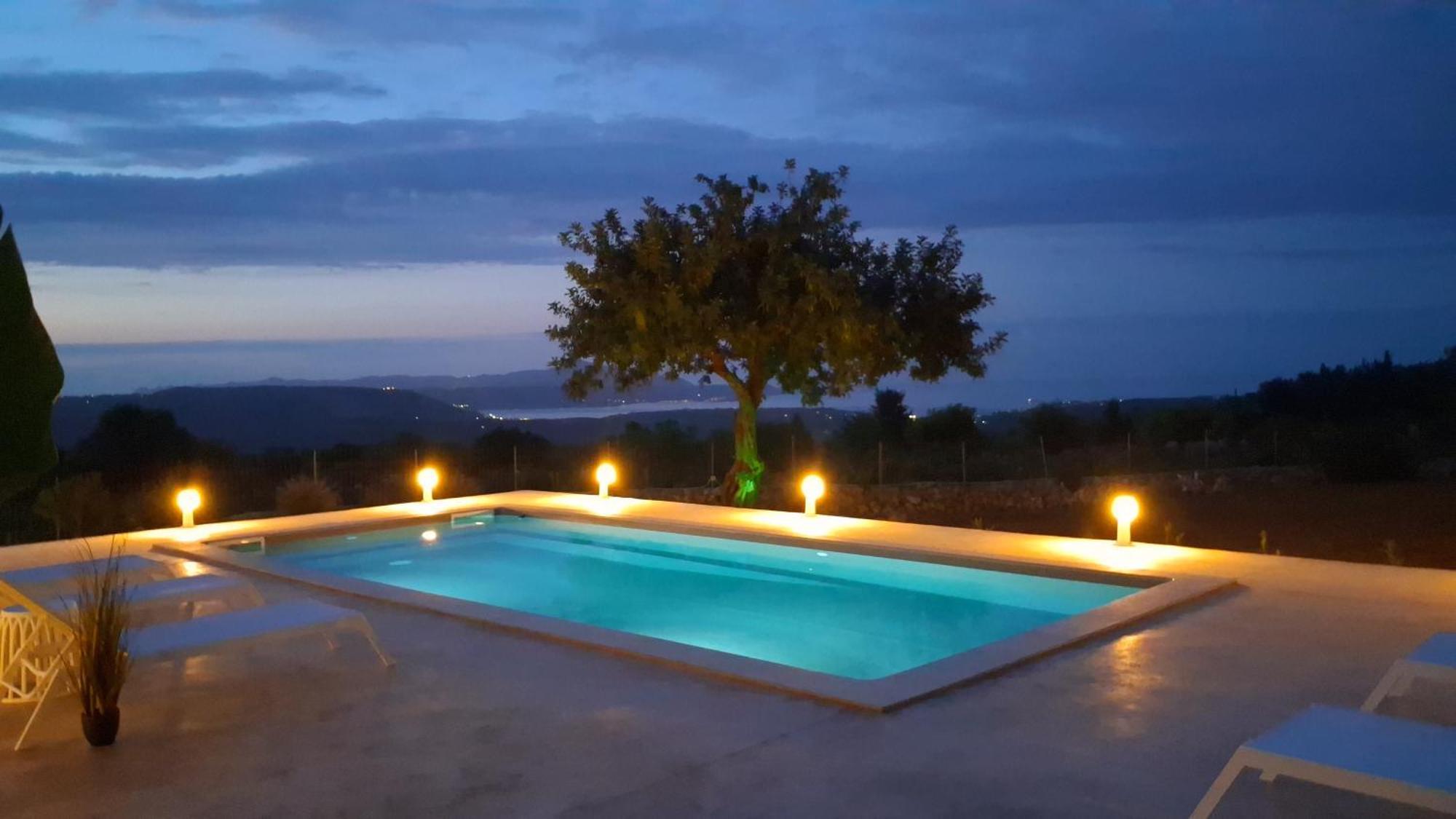 Stone Villa Halepa With Panoramic View. Neon Khorion  Exterior foto