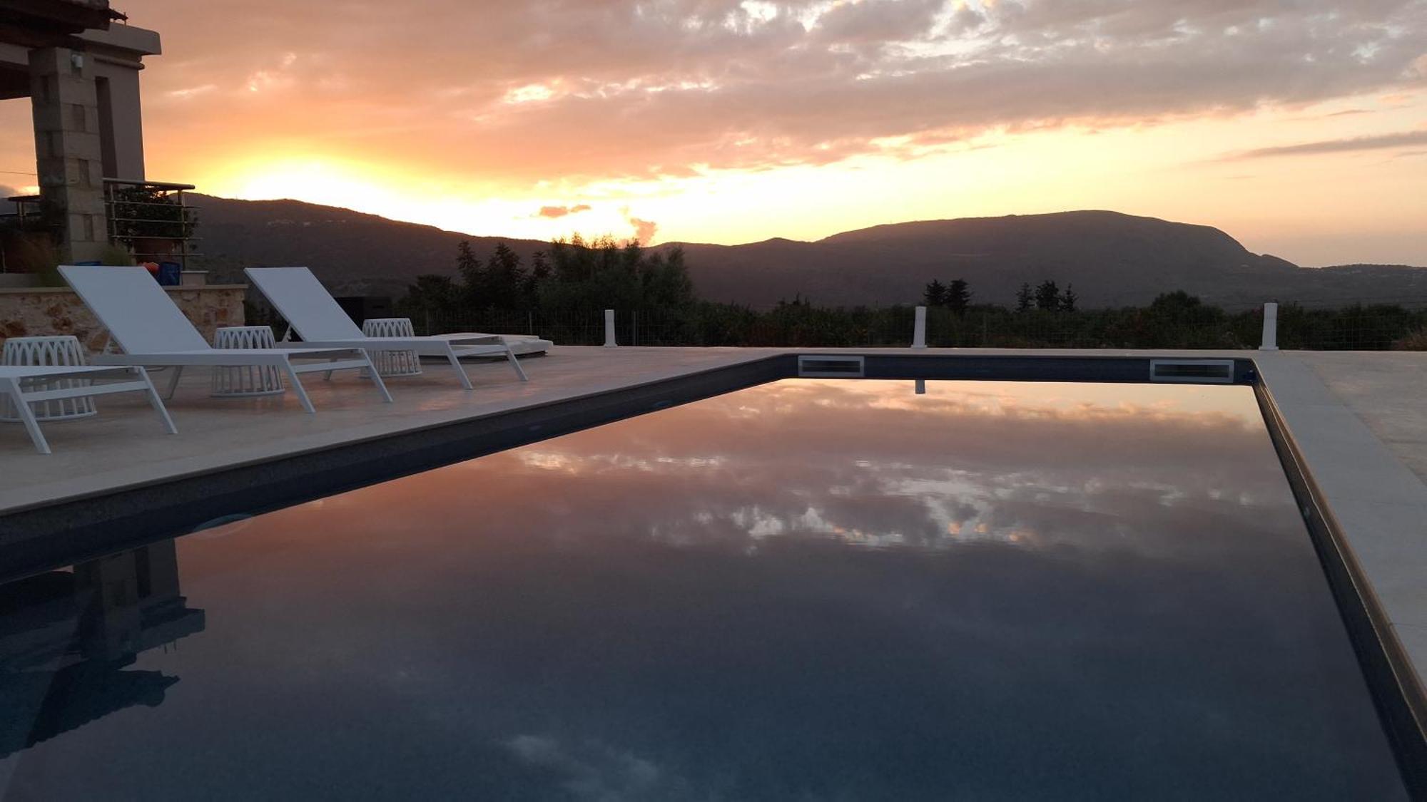 Stone Villa Halepa With Panoramic View. Neon Khorion  Exterior foto
