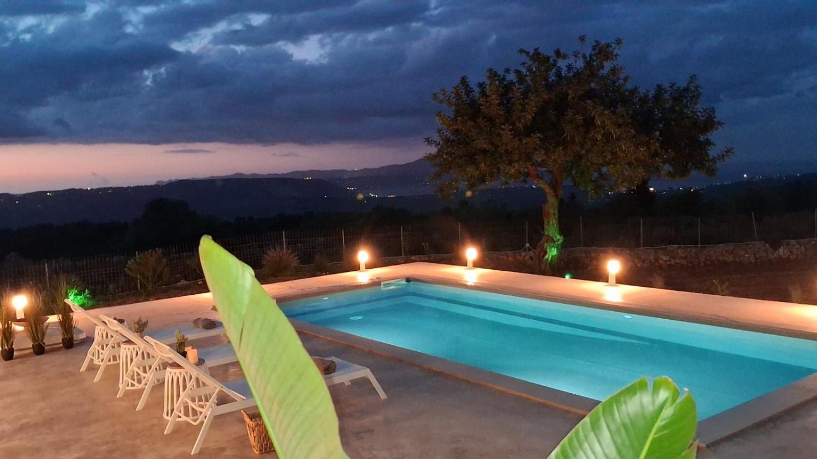 Stone Villa Halepa With Panoramic View. Neon Khorion  Exterior foto